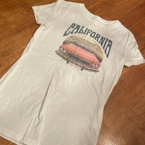 California baby tee from  Aeropostale in small with car logo